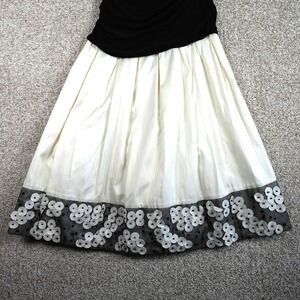 SL Fashions Black White Embellished Party Dress Size 14